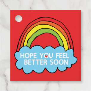 Rainbow Cloud Clip Art Senden Sie gut Wünsche Geschenkanhänger