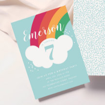 Rainbow Cloud Kinder Geburtstagsfeier