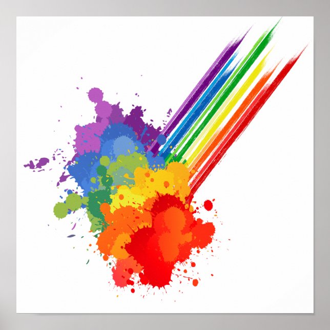 RAINBOW CLOUD -.png Poster (Vorne)