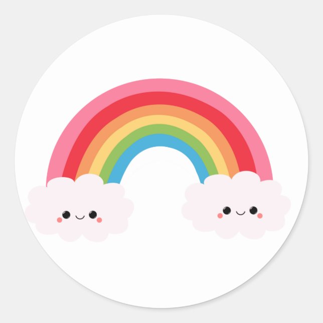 Rainbow Cloud Stickers (Vorderseite)