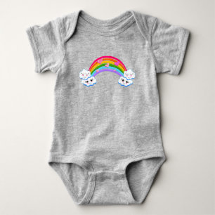 Rainbow Clouds Baby Bodysuit Strampler