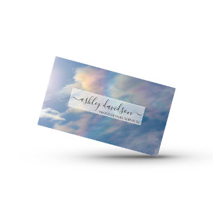 Rainbow Clouds Business Cards Visitenkarte