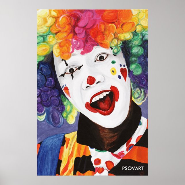 Rainbow Clown Poster (Vorne)