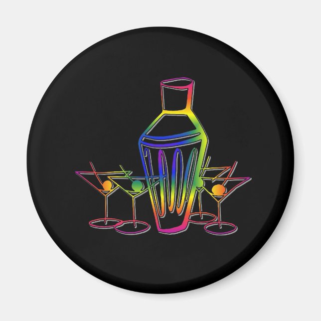 Rainbow Cocktails Magnet (Vorne)