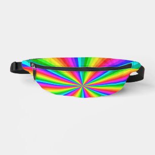 Rainbow Color Burst Psychedelic Bauchtasche