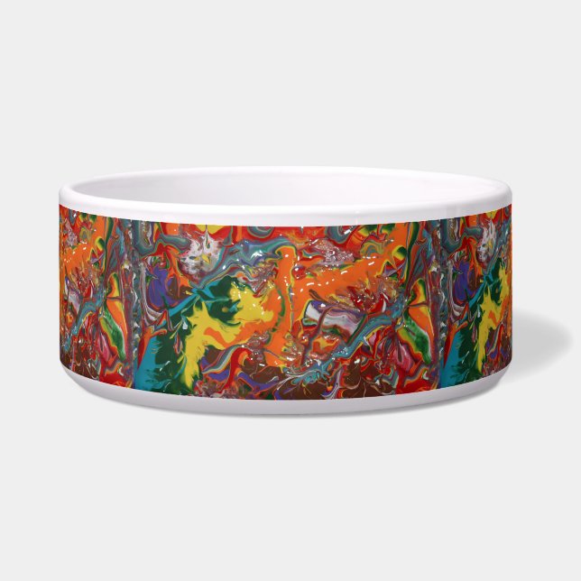 Rainbow Color Flow Art Napf (Vorderseite)