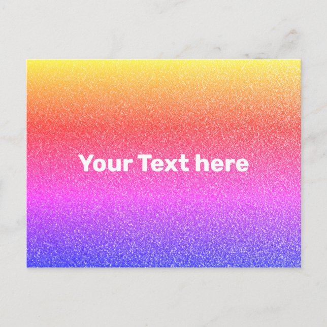 Rainbow Color Gradient Ombre Textur Textur Postkarte (Vorderseite)