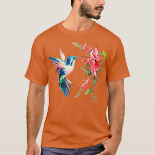 Rainbow Color Hummingbird Funny Bird Lover Geschen T-Shirt