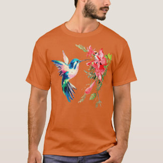 Rainbow Color Hummingbird Funny Bird Lover Geschen T-Shirt