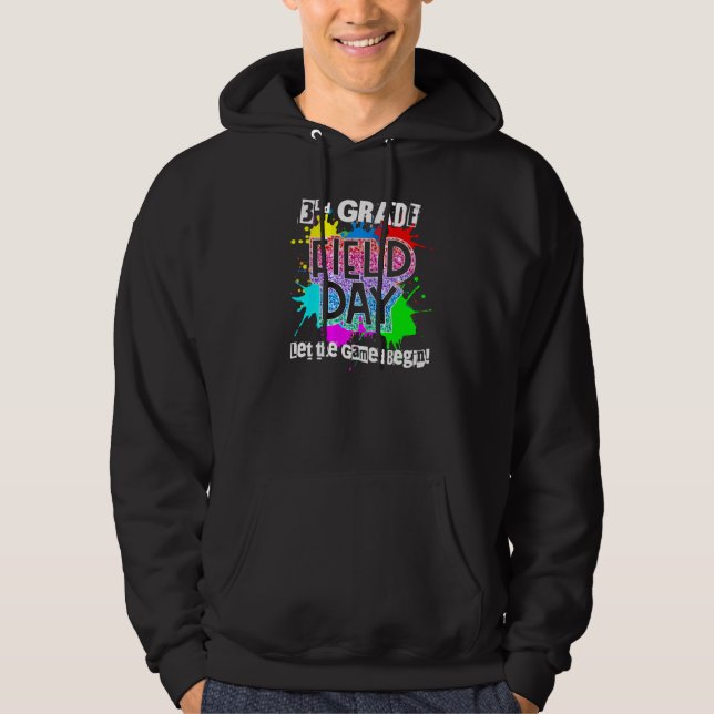 Rainbow Color School of Third Grade Day Splash Hoodie (Vorderseite)