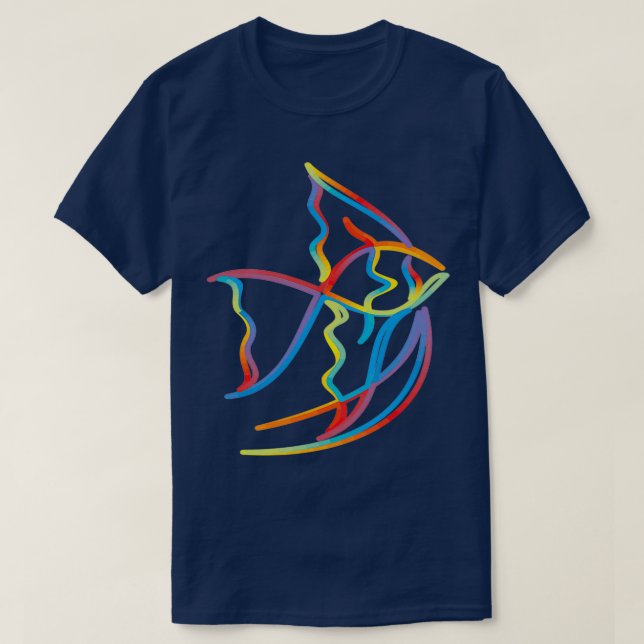 Rainbow Color Zierfische T-Shirt (Design vorne)