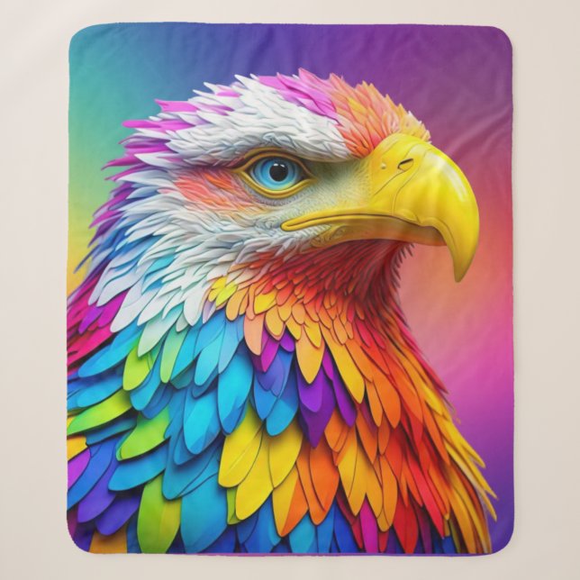 Rainbow Colored Bald Eagle-65456 Sherpadecke (Vorderseite)