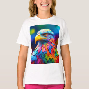 Rainbow Colored Bald Eagle-65456 T-Shirt