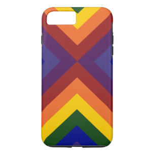 Rainbow Colored Chevrons iPhone 8 Plus/7 Plus Case