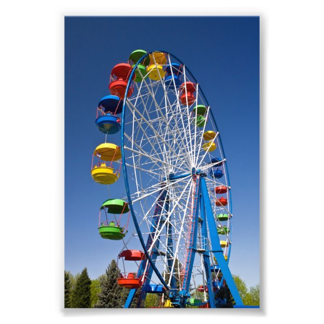 Rainbow Colored Ferris Wheel Fotodruck (Vorne)