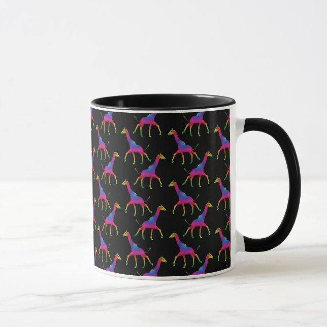 Rainbow Colored Giraffe Tasse (Rechts)