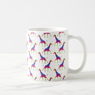 Rainbow Colored Giraffe Tasse