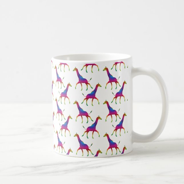 Rainbow Colored Giraffe Tasse (Rechts)