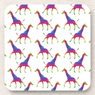 Rainbow Colored Giraffe Untersetzer