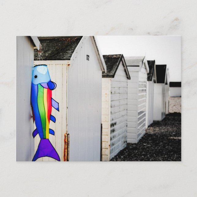 Rainbow Colored Kite Postkarte (Vorderseite)