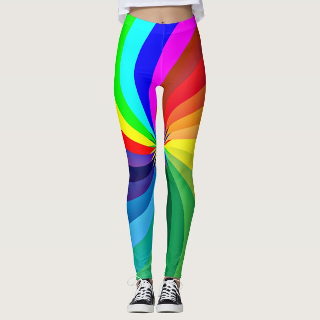 Rainbow Colored Mandala-46556 Leggings (Vorderseite)