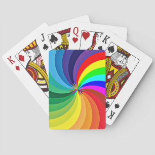 Rainbow Colored Mandala-46556 Spielkarten