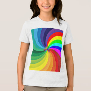 Rainbow Colored Mandala-46556 Tri-Blend Shirt