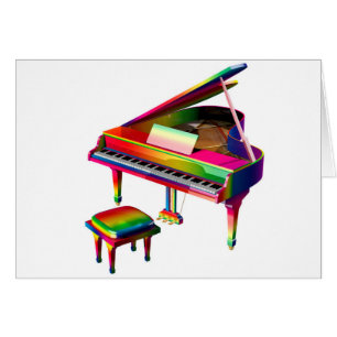 Rainbow Colored Piano