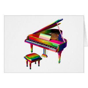 Rainbow Colored Piano