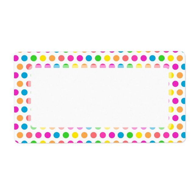 Rainbow Colored Polka Dots Fun Happy Pattern (Vorne)