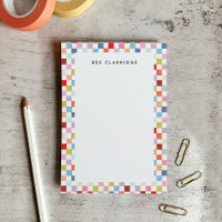 Rainbow Colorful Checked Personalisiert