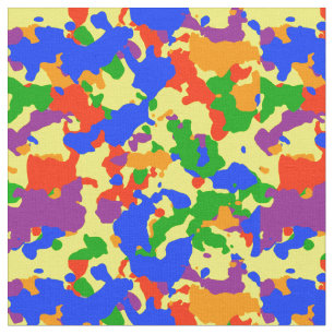 Rainbow Colorful Seamless Camouflage Camouflage Stoff