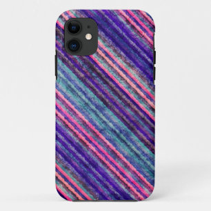 Rainbow Colorful Stripes Grunge Texturen Case-Mate iPhone Hülle