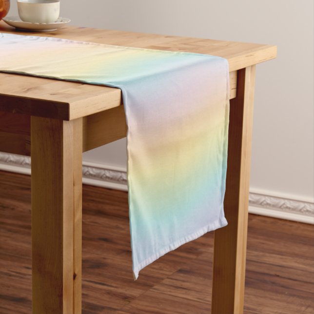 Rainbow Colorful Table Runner Kurzer Tischläufer (Beispiel)