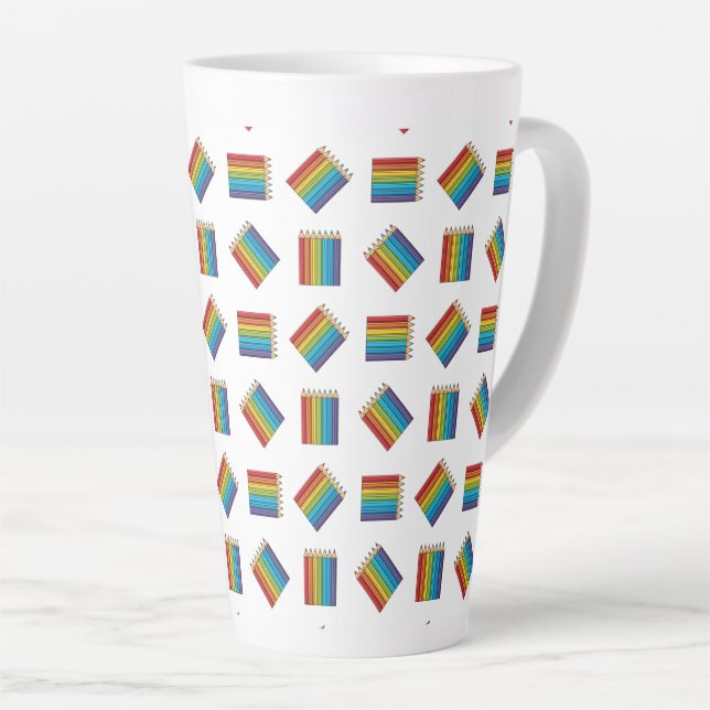 Rainbow Coloring Pencies Milchtasse (Rechte Ecke)