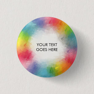 Rainbow Colors Add your Text Name Template Button