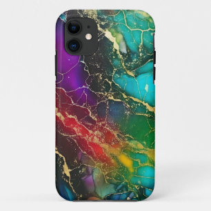 Rainbow Colors Alcohol Ink Painting Case-Mate iPhone Hülle