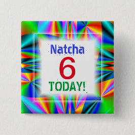 Rainbow Colors Anpassbares Alter Button