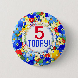 Rainbow Colors Anpassbares Alter Button