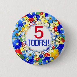 Rainbow Colors Anpassbares Alter Button