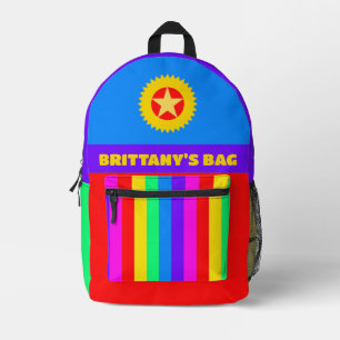 Rainbow Colors Bedruckter Rucksack