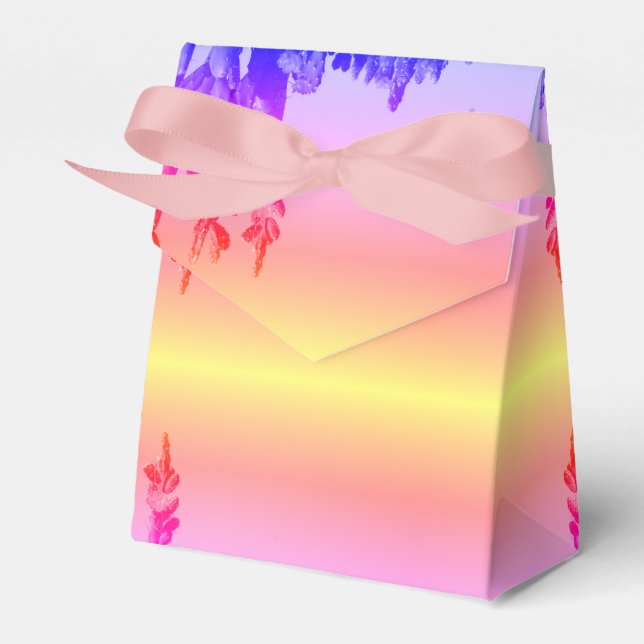 Rainbow Colors Cactus Blume Geschenkbox Geschenkschachtel (Vorderseite)