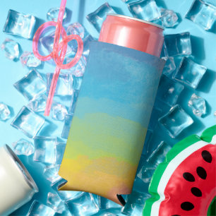 Rainbow Colors cooler frisch und lustig Selters Dosenkühler