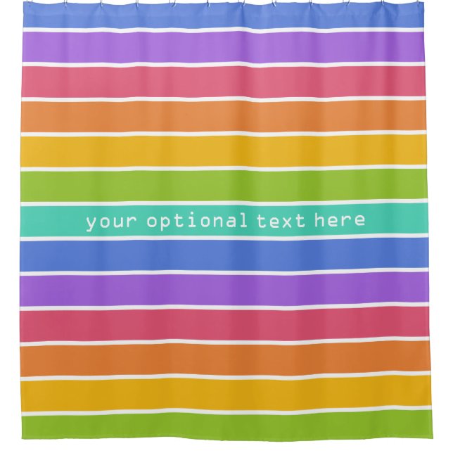 Rainbow Colors Custom Duschvorhang (Vorderseite)