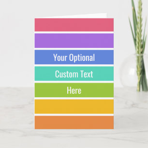 Rainbow Colors custom greeting card Karte