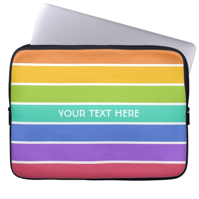 Rainbow Colors Custom Laptop Ärmel Laptopschutzhülle (Vorderseite)