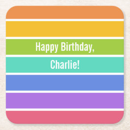 Rainbow Colors Custom Party Untersetzer