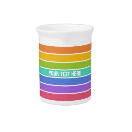 Rainbow Colors Custom Pitch Getränke Pitcher