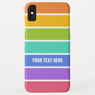 Rainbow Colors Custom Text Phone cases
