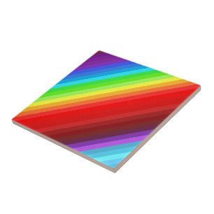 Rainbow Colors Flag Keramik Tile Colorful Fliese